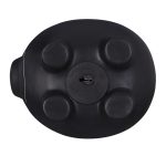 Pusculita decorativa, purcelus, de scris, din ceramica, neagra, 14 x 17 x 13 cm - imagine 4