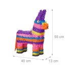 Piniata pentru petrecerile copiilor, ponei, din hartie multicolora, se pot adauga dulciuri/jucarii inauntru, 55 x 40 x 13 cm - imagine 4