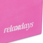 Caramida yoga, Relaxdays, roz/alb, din spuma tare, 8 x 23 x 15 cm - imagine 10