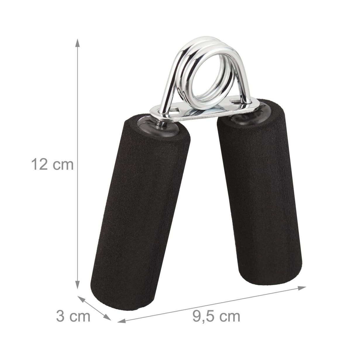 Flexor maini, set de 2, din fier/spuma, 12 x 9,5 x 3 cm - imagine 5