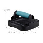 Manere flotari, cu roti, 2 bucati, 9,5 x 16,5 x 17 cm, negru/turcoaz - imagine 5