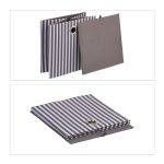 Cutie de depozitare, set de 2, din poliester/in/carton, gri alb, 30,5 x 30 x 30 cm - imagine 4