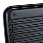 Scurgator vase, cu suport pentru tacamuri si suport pentru pahare, manere, negru/maro, 18 x 48,5 x 31,5 cm - imagine 3