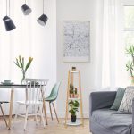 Suport pentru plante si ghivece, alb/maro, 98 x 35 cm,Relaxdays - imagine 2