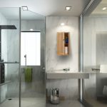Dulap de baie suspendat, 2 rafturi, 60 x 34,5 x 21 cm, maro - imagine 4