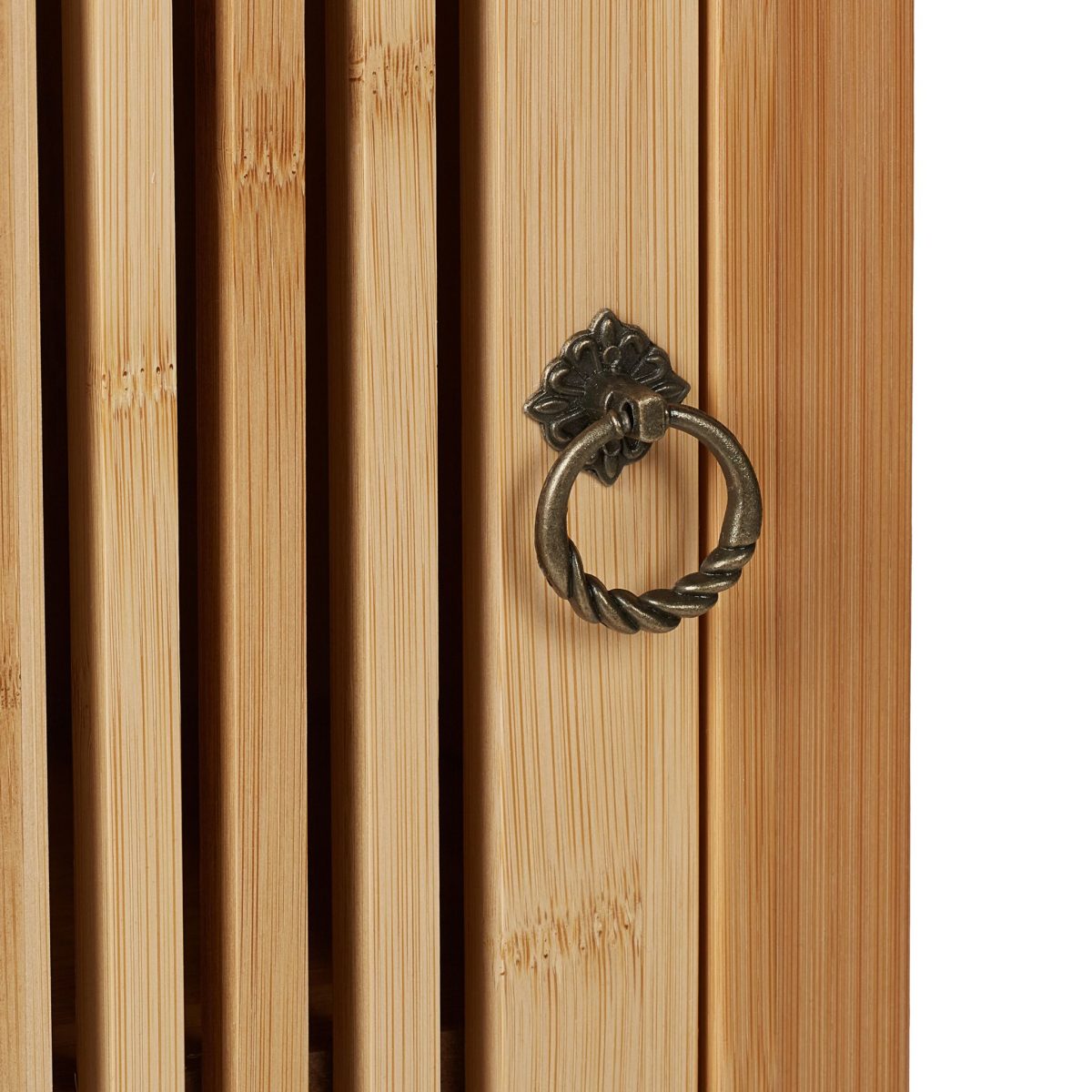 Dulap de baie suspendat, 2 rafturi, 60 x 34,5 x 21 cm, maro - imagine 2