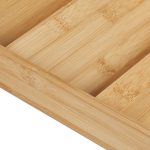 Set 2 suport pentru condimente, din bambus, pentru sertar, 5 x 20 x 38 cm, maro - imagine 6