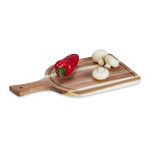 Tocator de bucatarie, din lemn, cu maner, 1,5 x 37 x 20 cm