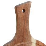 Tocator de bucatarie, din lemn, cu maner, 1,5 x 37 x 20 cm - imagine 6