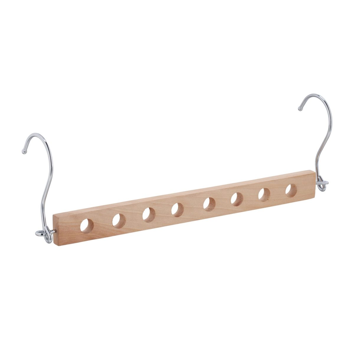 Umeras cu econsomisire spatiu, set de 5, din lemn de lotus/aluminiu, natural/argintiu, 10 x 31 x 5 cm - imagine 9