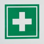 Dulap pentru medicamente, 2 etaje, alb/verde, 36 x 31,5 x 10 cm - imagine 3
