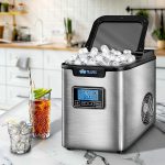 Masina de cuburi de gheata, capacitate de fabricare a ghetii 10-14 kg/24h, otel inoxidabil, timp de productie 7 minute, rezervor 2,2 L, display LCD - imagine 4