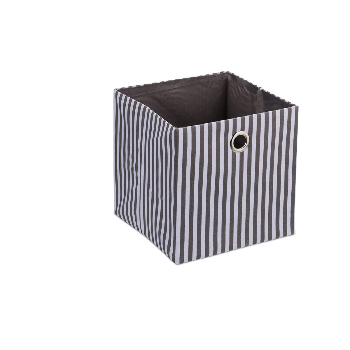 Cutie de depozitare, set de 2, din poliester/in/carton, gri alb, 30,5 x 30 x 30 cm - imagine 2