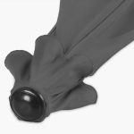 Umbrela terasa/gradina semicirculara, protectie UV 50+, acoperire hidrofuga, manivela practica, 230 cm x Ø 270 cm, gri antracit - imagine 5