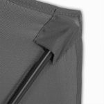 Umbrela terasa/gradina semicirculara, protectie UV 50+, acoperire hidrofuga, manivela practica, 230 cm x Ø 270 cm, gri antracit - imagine 7