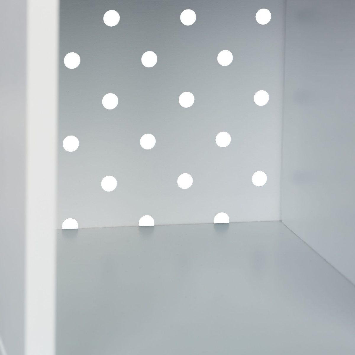 Dulap pentru copii, 4 compartimente, alb/gri,  din MDF, 30 x 60 x 30 cm - imagine 8