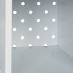 Dulap pentru copii, 4 compartimente, alb/gri,  din MDF, 30 x 60 x 30 cm - imagine 8