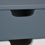 Dulap pentru copii, 4 compartimente, alb/gri,  din MDF, 30 x 60 x 30 cm - imagine 9