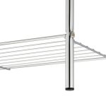 Suport pentru prosoape cu 3 rafturi, din otel, argintiu,  83,5 x 57,5 ​​x 25,5 cm - imagine 7
