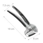 Spargator de nuci, din zinc, argintiu/negru,  6 x 18 x 7,5 cm - imagine 6