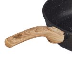 Tigaie cu capac, din aluminiu/sticla/polirasina, negru/natural, 14 x 48 x 29,5 cm - imagine 8