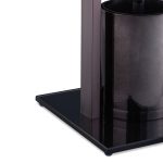 Suport hartie igienica cu perie de toaleta, metal, bronz/negru, 72 x 19 x 19 cm - imagine 7