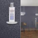 Dozator pentru gel dezinfectant/sapun, manual, capacitate 500 ml, montare pe perete, 29 x 16 x 18 cm - imagine 2