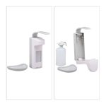 Dozator pentru gel dezinfectant/sapun, manual, capacitate 500 ml, montare pe perete, 29 x 16 x 18 cm - imagine 6