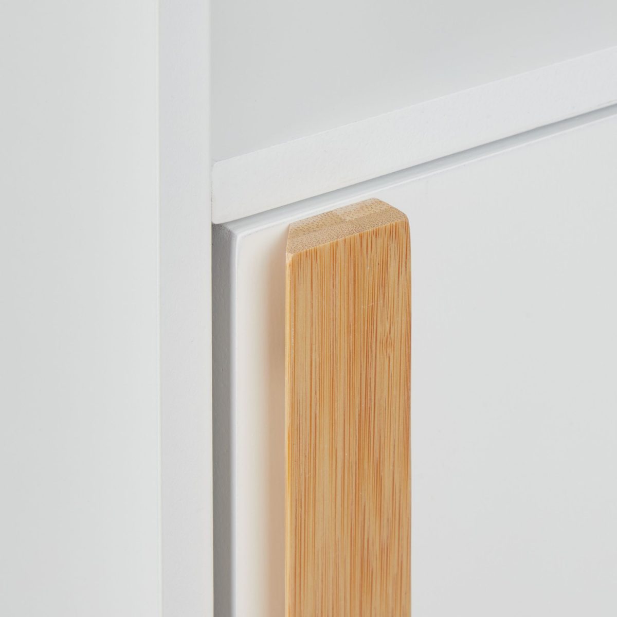 Dulap de baie cu suport pentru hartie igienica, inchidere magnetica, MDF/bambus, 75,5 x 18,5 x 18,5 cm - imagine 9