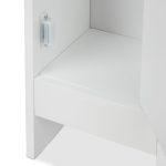 Dulap de baie cu suport pentru hartie igienica, inchidere magnetica, MDF/bambus, 75,5 x 18,5 x 18,5 cm - imagine 8
