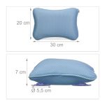 Perna pentru cada, 4 ventuze, poliester, albastru, 20 x 30 x 7 cm - imagine 4