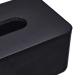 Cutie de servetele cu capac negru, din plastic/bambus, 10 x 23 x 13 cm, potrivit pentru baie si sufragerie - imagine 8