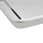 Set de 3 tavi din otel inoxidabil, medicale, argintiu, 2,5 x 21,5 x 15 cm, Relaxdays - imagine 6