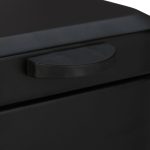 Cos de gunoi suspendat, 6 litrii, otel, 29,5 x 20 x 27 cm, negru - imagine 5