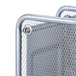 Organizator de birou cu 3 compartimente verticale, din otel, 31,5 x 24 x 29 cm, gri - imagine 5