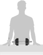 Set 2 gantere 30 kg, 30 mm, 8 x 2.5 kg / 4 x 1.25 kg, negru/argintiu - imagine 2