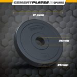 Set greutati haltera si gantere, 20/30 kg, argintiu/negru - imagine 6