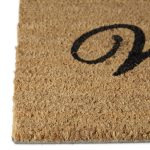 Covoras intrare Relaxdays, model-1, fibre de cocos, maro, 60 x 40 x 1.5 cm - imagine 5