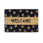Covoras pentru intare Welcome, maro/negru, 60x40 cm, Relaxdays