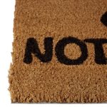 Covoras intrare Relaxdays, model-22, fibre de cocos, maro/Negru, 60 x 40 x 1.5 cm - imagine 4