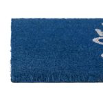 Covoras intrare Relaxdays, model-24, fibre de cocos, Albastru/Alb, 60 x 40 x 1.5 cm - imagine 6