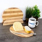 Set 4 tocatoare din bambus, 0.5 x 25 x 18 cm, cu suport, natur, RelaxDays - imagine 3