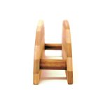 Set 4 tocatoare din bambus, 0.5 x 25 x 18 cm, cu suport, natur, RelaxDays - imagine 9
