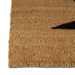 Covoras intrare Relaxdays, model-27, fibre de cocos, maro/Negru, 60 x 40 x 1.5 cm - imagine 5