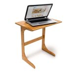 Masa pentru laptop/activitati zilnice, bambus, 62,5 x 60 x 40 cm
