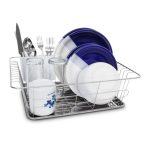 Scurgator vase cu suport pentru tacamuri, inox, 13,5 x 40,5 x 30,5 cm