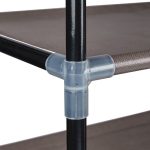 Pantofar cu 10 nivele, RelaxDays, pentru 50 de perechi, 175.5 x 100 x 29 cm, maro - imagine 5