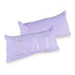 Perna de baie pentru gat "Bad" wellness, 2 ventuze de prindere, 18 x 37 x 12 cm, lila