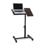 Stand laptop ajustabil, Relaxdays, maro inchis, 60 x 40.5 cm