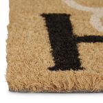 Covoras intrare Relaxdays, model-33, fibre de cocos, maro/Negru, 75 x 45 x 1.5 cm - imagine 5